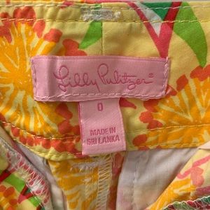 Lilly Pulitzer floral shorts size 0